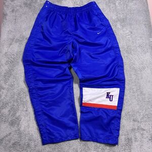 Kansas Jayhawks Nike Pants Mens XL Vintage Team Tearaway Warmup 90s Y2K Track